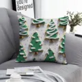 Christmas tree cookie pattern throw pillow cover, soft sofa cushion case for office car home decor. - Style 11