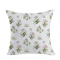 Primer plano de la funda de cojín floral, accesorio de decoración acogedor para el sofá. - Estilo Floral 8