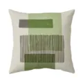 Housse de coussin geometrique abstraite verte Morandi, coussin de canape nordique. - Motif 2 (ZB2026718-2) / Velours Peau de Pêche 45x45cm