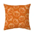Halloween autumn pumpkin line print pillow cover, decorative cushion cover for living room. - BZ2026709-4