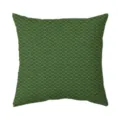 Detailed view of the dark green geometric hexagonal patterned throw pillow cover fabric texture. - BZ2026704- / Single-Sided Fine Linen Pillowcase, No Insert, 50x50cm