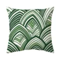 Housse de coussin de style nordique avec motif de feuilles tropicales geometriques. - 45x45cm / Housse de Coussin Peau de Pêche-45x45cm (Motif 9)