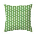 Green botanical leaf print throw pillow cover decorative square cushion case soft fabric - BZ2026704-3 / Single-Sided Fine Linen Pillowcase, No Insert, 50x50cm