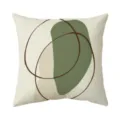Morandi gruen abstrakte geometrische Kissenhuelle, nordischer minimalistischer Sofakissenbezug. - Muster 8 (ZB2026718-8)