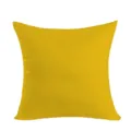 Yellow pillowcase detail view, Nordic minimalist solid color cushion cover fabric. - BZ20266277-4 / Single-Sided Linen Cushion Cover; Without Insert; 35*35cm