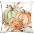 Fodera cuscino zucca acquerello autunno per divano accogliente e decorazione camera. - BZ268067-4