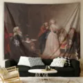 European classical oil art tapestry wall hanging for living room bedroom aesthetic home decor - Classical Oil Painting Style 5 (ZG202605020-5)