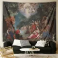 European classical oil painting tapestry wall hanging for living room bedroom home decor. - Classical Oil Painting Style 6 (ZG202605020-6)