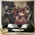 European classical oil painting tapestry wall hanging vintage art home decor bedroom living room - Classical Oil Painting Style 7 (ZG202605020-7)