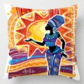 African tribal ethnic style throw pillow cover geometric printed decorative cushion cover - Single-Sided Linen Cushion Cover (BZ202606023-25) / 35*35cm