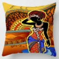 African tribal art print decorative throw pillowcase ethnic geometric pillow cover for home - Single-Sided Cushion Cover (BZ202606023-29) / 35*35cm