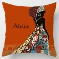 African tribal style throw pillow case featuring ethnic geometric art design for home decor. - Single-Sided Cushion Cover / 35*35cm