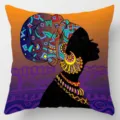 African style throw pillow cover tribal ethnic geometric print variant design soft fabric. - Single-Sided Cushion Cover / 35*35cm