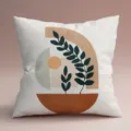Housse de coussin géométrique style Morandi, taie d'oreiller abstraite moderne pour canapé salon. - Housse de Coussin en Lin Simple Face / 45x45cm / Style 2