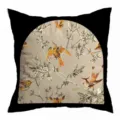 Vintage botanische vogel kussenhoes mid century moderne boog ontwerp decoratieve kussen - 45x45cm / Enkelzijdig