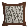 Retro kussenhoes met zwart-witte abstracte golfprint voor moderne interieurdecoratie thuis - 45x45cm / Enkelzijdig