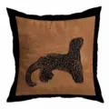 Retro kussenhoes met luipaardprint, vintage decoratieve kussensloop voor bank in woonkamer - 45x45cm / Enkelzijdig