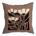 Moderne decoratieve kussenhoes met botanische bloemenprint, vintage stijl kussenovertrek. - 45x45cm / Enkelzijdig