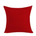 Solid red square pillow cover decorative cushion case for home sofa hotel decor living room - BZ20266277-31 / Single-Sided Linen Cushion Cover; Without Insert; 35*35cm