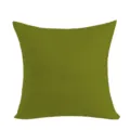 Olive green throw pillow cover, solid color square cushion cover variant for home decor. - BZ20266277-35 / Single-Sided Linen Cushion Cover; Without Insert; 35*35cm