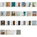 Waterproof mildew-resistant polyester shower curtain for bathroom bath partition. - ZY202502024-Multi-element