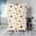 Manta de franela de calabaza de Halloween suaves hojas de otoño para cama sofá hogar - Estilo Calabaza Halloween 9