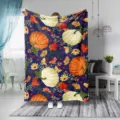 Manta de franela de calabaza de Halloween suave manta de otoño acogedora para cama sofá auto - Estilo Calabaza Halloween 7
