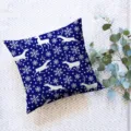 Christmas decorative throw pillow case square digital print cushion cover for home sofa office - Single-Sided Peach Skin Fabric Pillowcase (Without Core) / 45x45cm / ZB20250730-2