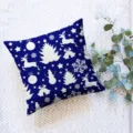 Christmas square pillow case digital print decorative cushion for home sofa auto - Single-Sided Peach Skin Fabric Pillowcase (Without Core) / 45x45cm / ZB20250730-1