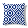 Housse de coussin géométrique bleue et blanche, taie d'oreiller moderne nordique pour canapé. - 45x45cm / Housse de Coussin Peau de Pêche