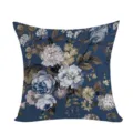 Funda de cojín con flores vintage funda de almohada decorativa cuadrada para sofá cama - Estilo Floral 11