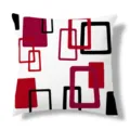 Modern minimalist geometric throw pillow cover sofa cushion decorative art pillow cover home decor - Single-Sided Peach Skin Velvet Pillow Cover 45x45cm / ZB20250617A-2