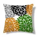 Modern geometric flower throw pillow cover square decorative cushion for sofa bed car home decor - Peach Skin Single-Sided Print (Style 5) / 45x45cm