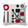 Moderne geometrische kussenhoes, abstract elektronisch synth design voor woondecoratie. - Enkelzijdig Perzikenfluweel Kussenhoes 45x45cm / ZB20250617A-6