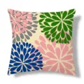 Modern geometric abstract floral throw pillow cover for living room sofa home decor cushion. - Peach Skin Single-Sided Print (Style 8) / 45x45cm