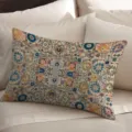 Funda de cojín estilo persa vintage, cojín decorativo floral bohemio para sofá y cama. - ZB202502014-4 / Funda de almohada de una sola cara en piel de melocotón, sin relleno, 50*30cm