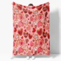 Coperta in flanella cuore San Valentino morbido plaid divano letto caldo decorazione - 70x100 (Flanella 230g/㎡) / ZM20251010-2