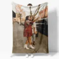 Custom photo flannel blanket for couch and bed, personalized soft cozy throw blanket. - ZM20250203-8 / 80x120 (260g/m² Flannel)