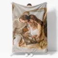 Coperta in flanella personalizzata con foto di famiglia morbida e accogliente per divano e letto. - ZM202502024-11