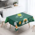 Mantel estampado de poliéster impermeable para cocina y mesa de comedor del hogar. - 100x160cm / Día de san patricio