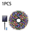 Solar LED string lights with solar panel and remote control, waterproof outdoor decor 1pcs - 200 LEDs 20m Solar Remote Control Style / Colorful
