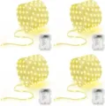 LED copper wire fairy lights battery operated waterproof string lights for outdoor holiday decor - 5M Transparent Wire / Warm White