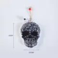 Halloween skull hanging light LED glowing skeleton decoration for spooky party festival home display. - Skull 1 / Warm White