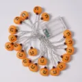 Halloween pumpkin string lights with battery box, perfect for holiday party home decoration. - Halloween Pumpkin / 1.5m 10LED Battery
