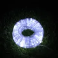 LED solar rope light waterproof flexible strip light for outdoor garden Christmas decor - 7m 50 LEDs / White