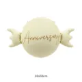 Cream matte candy foil balloon with Anniversary print, size 69x50cm for event decor - Candy / 69x50cm / Milk Yellow