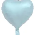 Matte light blue heart-shaped foil balloon for vintage Korean style party decoration - Heart / 18 Inch / Vintage Blue