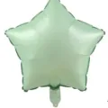 Matte sage green star foil balloon for party decoration - Pentagram / 18 Inch / Vintage Green