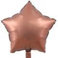 Matte retro rose gold star shaped aluminum foil balloon for birthday party decoration - Pentagram / 18 Inch / Coffee