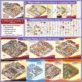 Telado mini scene collection book DIY sticker set with 7 themes and 140 scenes for creative crafting - Miniature Scene Collection Book 12.0